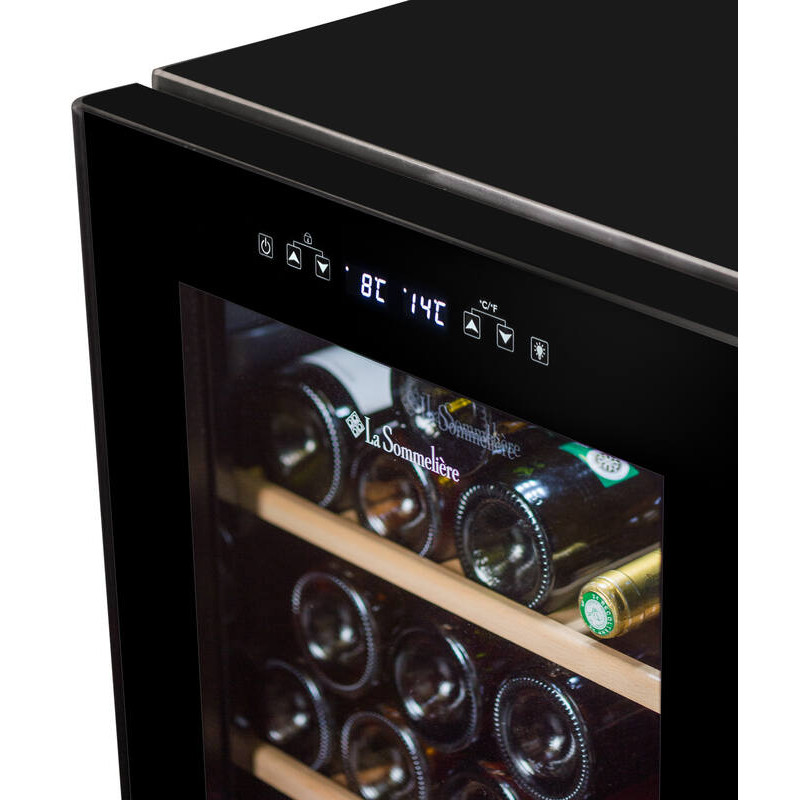 Double zone temperature-controlled cellar SLS32DZBLACK 32 Bottles - La Sommelière