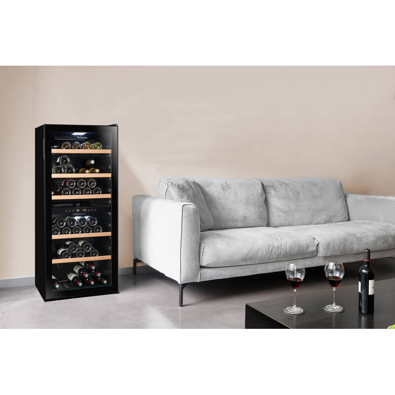 Dual Zone Wine Cooler LS102DZBLACK 102 Bottles - La Sommelière